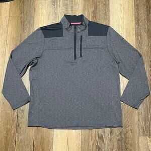 Vineyard Vines On The Go OTG Performance 1/4 Zip Shep Shirt Gray Golf Men’s XL